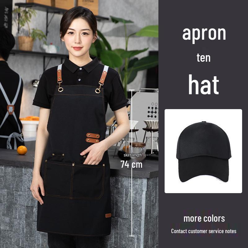 Custom Waterproof Dirt-Resistant Canvas Apron for Catering and Kitchen Workwear