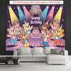 Party Backdrop Cartoon Flat Teddy Cute Spanish Text Hanging Bears Photo Background Decor Birthday Party Decor