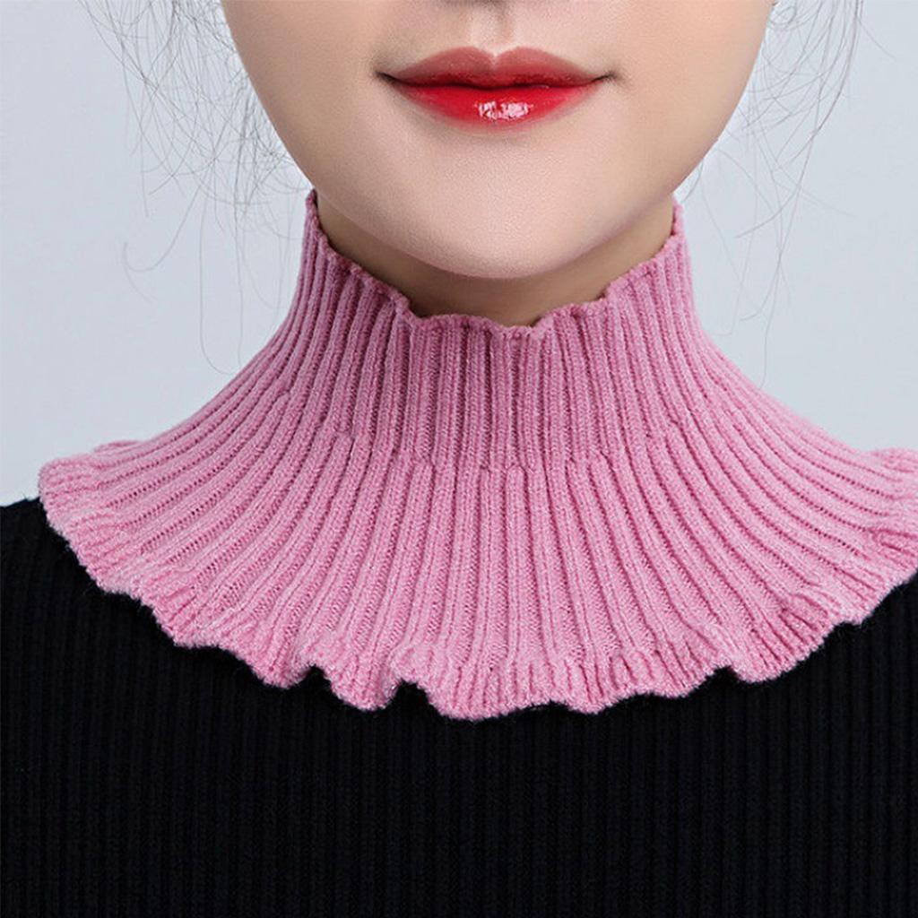 Fake Collar Detachable Turtleneck Neck Dickey Half Top Mock Sweater Collar