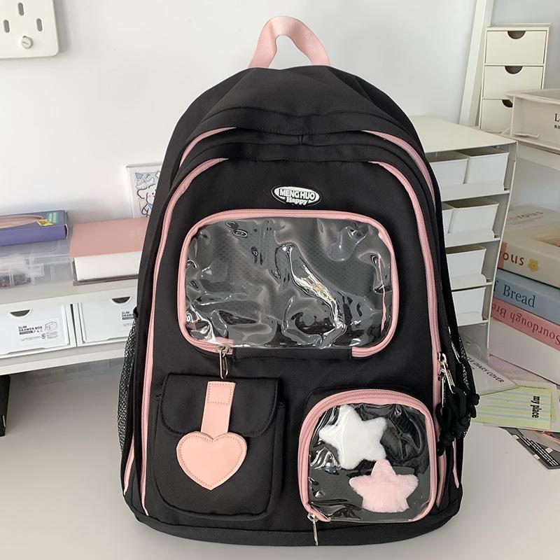 Children's Schoolbags Elementary School Girls Junior High School College Students Two Piece Set Large Capacity Backpacks