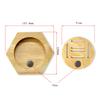 Supporto espositore per medaglie in legno Design esagonale a nido d'ape Scatola porta premi sportivi Decorazione creativa da parete Decorazione per la casa