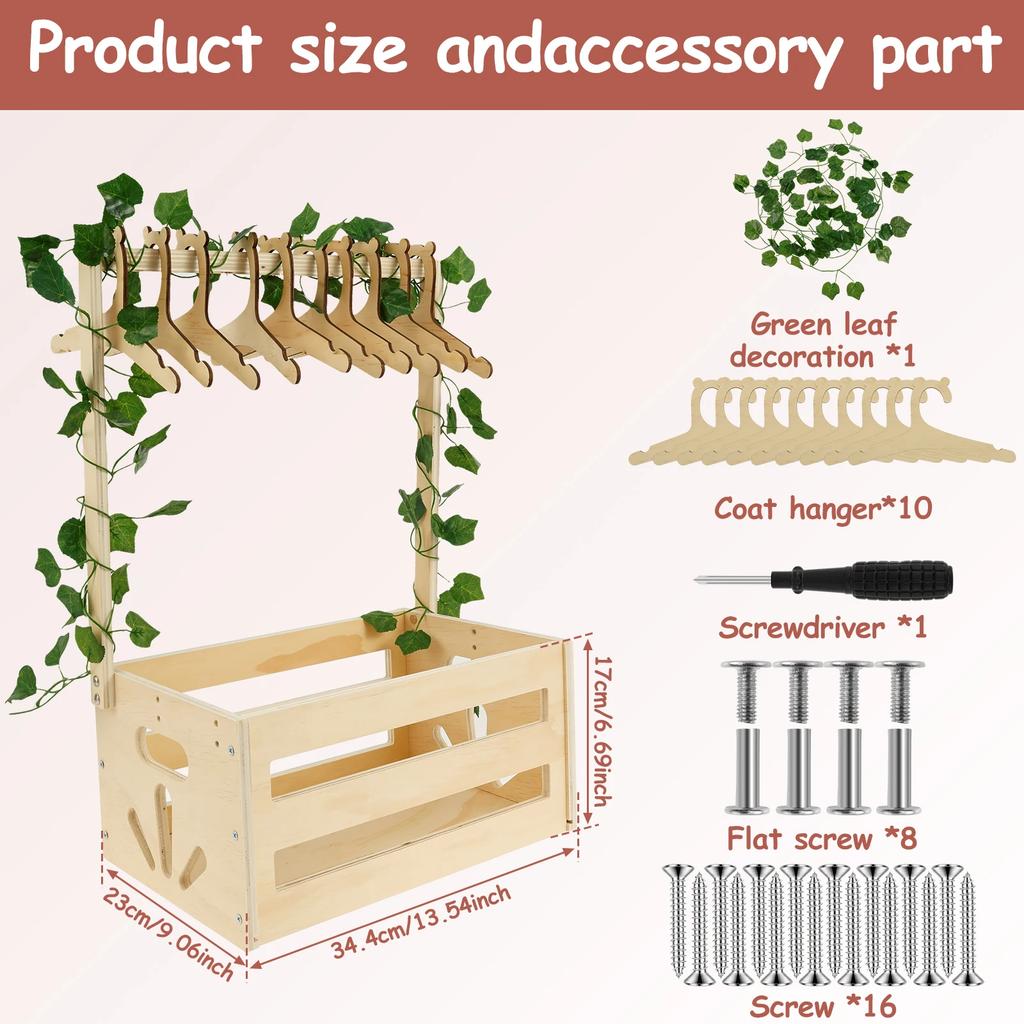 Wood Baby Shower Crate Closet Easy to Install Baby Wood Box Storage Solid Versatile Newborn Boy Girl Welcome Basket for Present
