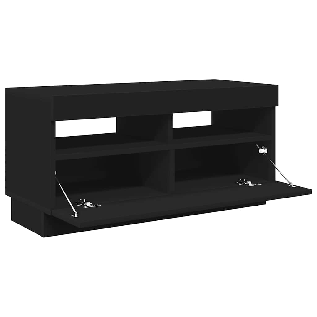 Moderner TV-Schrank Mit LED-Beleuchtung, TV-Sideboard, Dekorativer Stauraum, 80x35x40 Cm