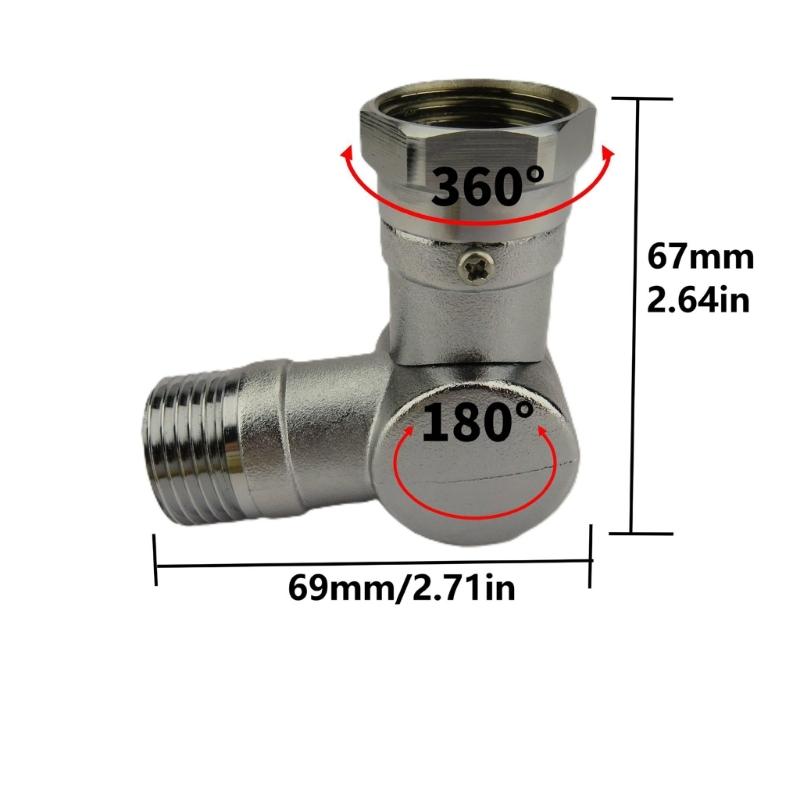 Hose Swivel Elbow Connector 180 360 Degree Rotating Brass Connector Garden Hose Coupling Quick Connect Fitting