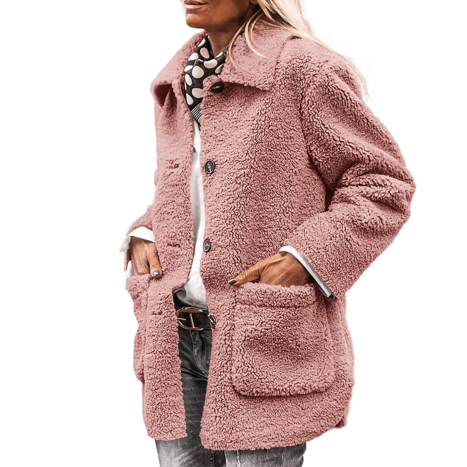 

Женская толстовка на молнии с длинным рукавом, толстовки с капюшоном и карманами, куртка, пальто для женщин S розовый