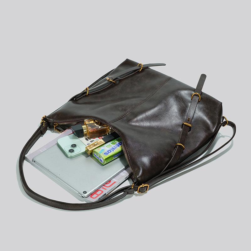 Tote Bag New Autumn and Winter Fashion Women's Bag Multi-functional Backpack Three-purpose Retro Crossbody Bag