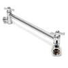 Shower Head Extension Flexible Shower Arm Shower Head Rod Easy Installation & Height Adjustment Steel Rod for Bathroom
