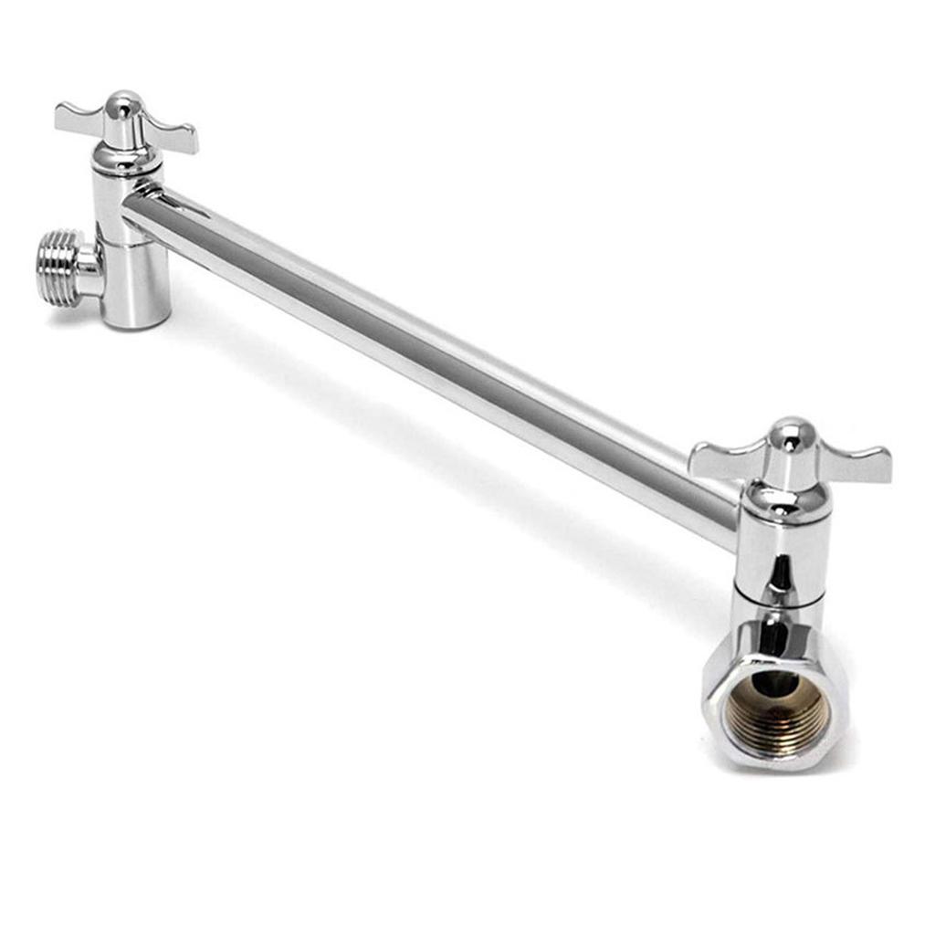 Shower Head Extension Flexible Shower Arm Shower Head Rod Easy Installation & Height Adjustment Steel Rod for Bathroom
