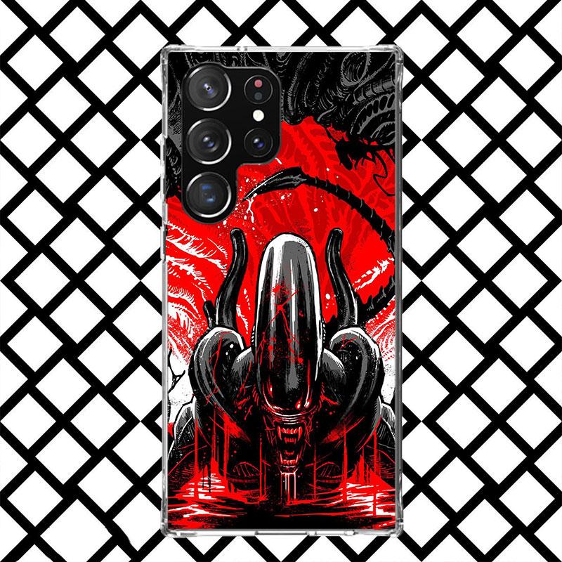 Cool A-Alien X-Xenomorph Phone Case for Samsung Galaxy S26 S25 Edge S24 S23 Ultra S22 Plus S21 FE S20 + Soft Cover Print Fundas