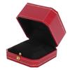 2PCS Ring Box Jewelry Storage Display Ring Gift Case for Proposal Engagement WeddingRed