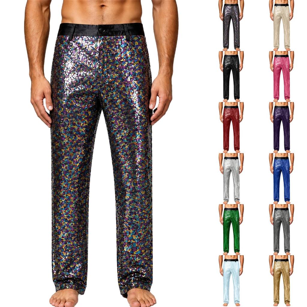 Men's Formal Dress, Trousers, Stage Dance Performance Costumes, Choir, Color Trousers, Photography Studio