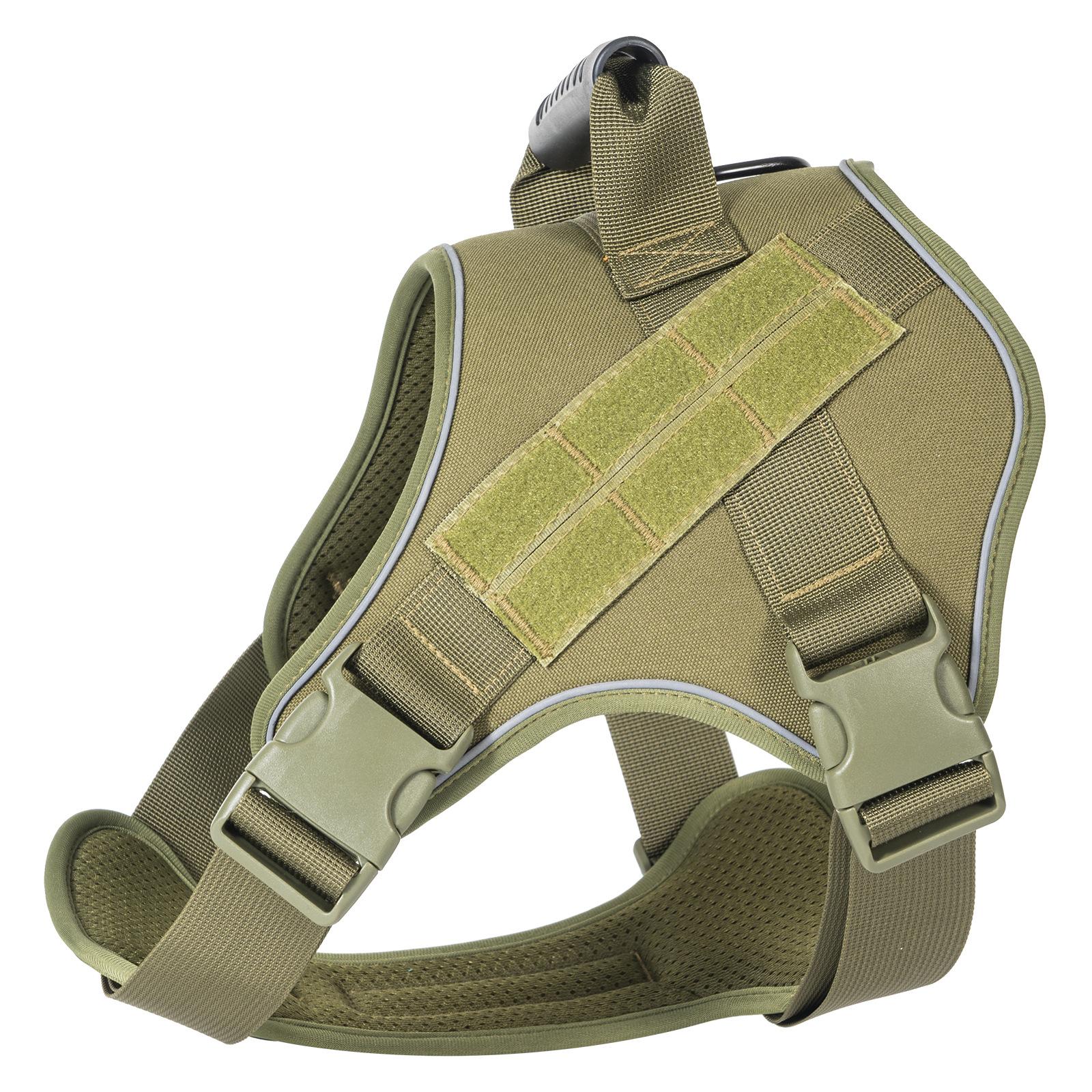 

Tactical Military Vest Pet German Shepherd Golden Retriever Tactical Training Dog Accessories Dog Harness for Large Dogs S 7-15KG армия зеленый