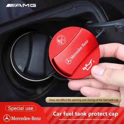 Auto Benzin Kraftstofftankdeckel Öleinfülldeckel Dekor Zubehör Radkappe Für Mercedes Benz AMG A B C E S G-Klasse W201 W210 W205 W203 W204 WE5