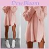 Luxurious Womens Jumper Knitted Sweaters Dress With Solid Casual Long Sleeves
