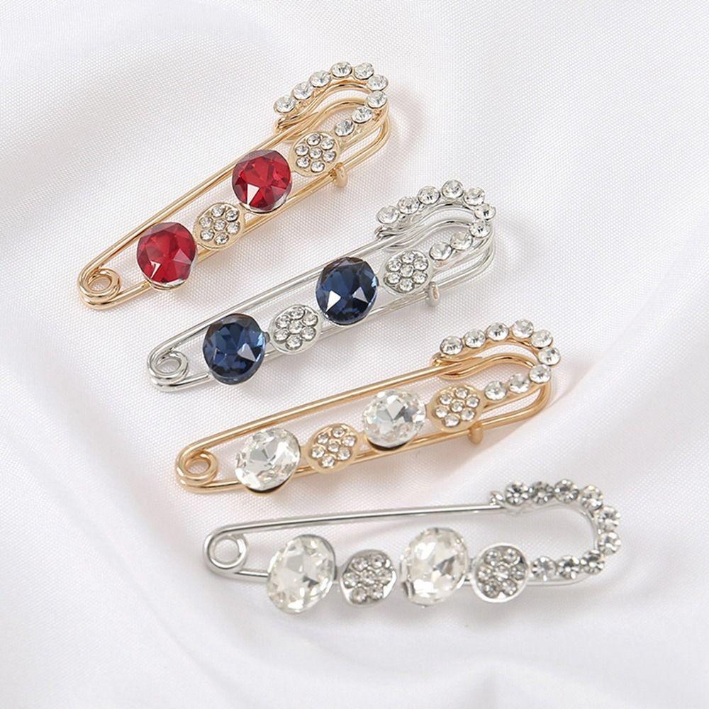 

Pearl Decoration Detachable Pearl Brooch Safety Pins Fastener Pins Pants Pin Decorative Clips Detachable Design