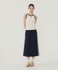 Covernat Woman Comfort Long Skirt Melange Gray