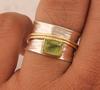 925 Sterling Solid Silver Ring Two Tone Ring Handmade Ring Birthstone Ring Spinner Ring Jewelry