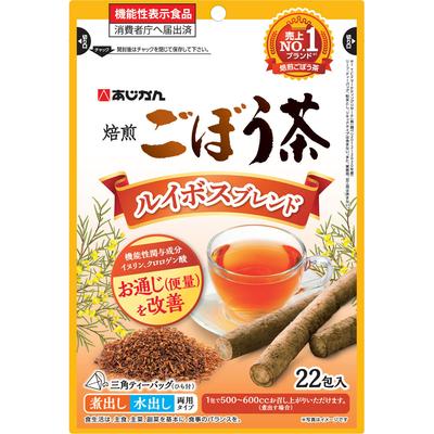 Étiquetage des Aliments Fonctionnels Ajikan Thé Rooibos Bardane 22 Sachets effet de régulation intestinale Produit à Allégations Fonctionnelles effet de régulation intestinale