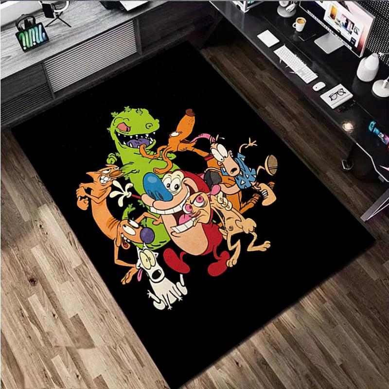 Monster Friends Carpet Office Decorative Carpet For Living Room Bedroom Door Mat Floor Rug Computer Chair Area Rug Perfect Holiday Gift