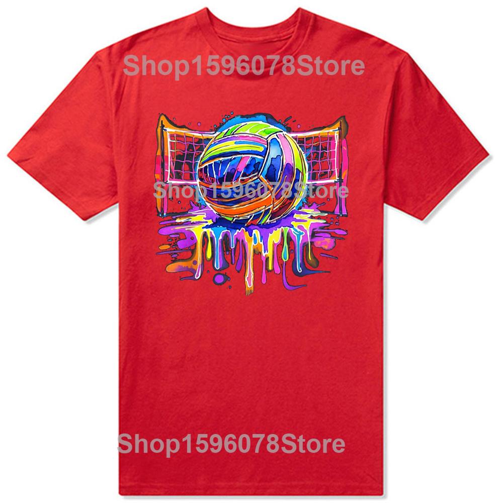 Funny Volleyball Game Day Sports Player 100% Cotton T-shirts Men Women Fashion Casual Tshirt Loose Oversized Streetwear T Shirt