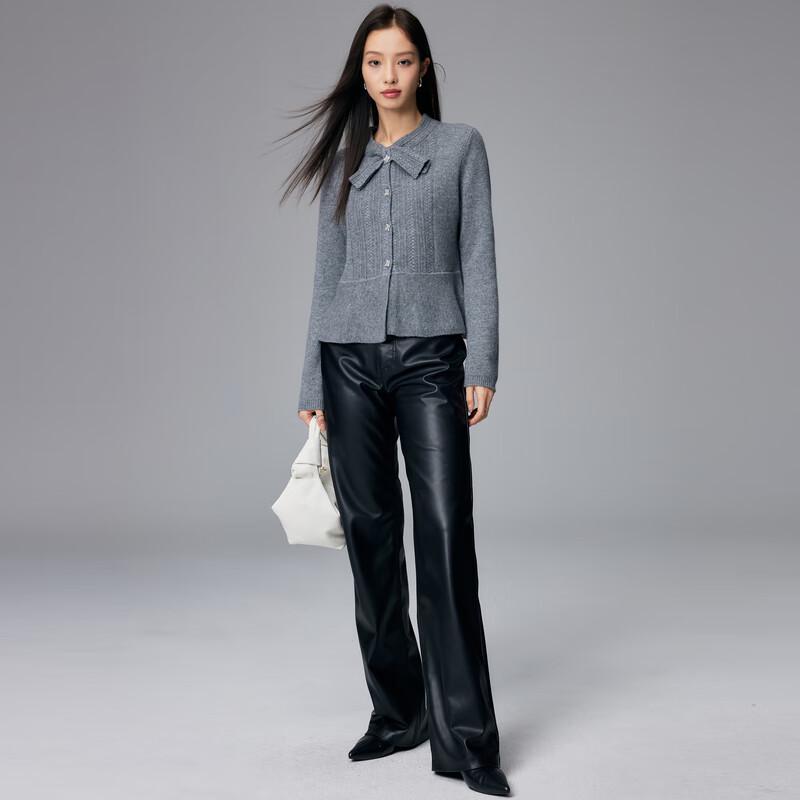 PALUOPO Women's 100% Cashmere Tie-Waist Sweater