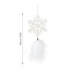 1PC Acrylic Christmas Christmas Elements Christmas Tree Pendant Decoration Atmosphere Gift Feather Decoration Holiday