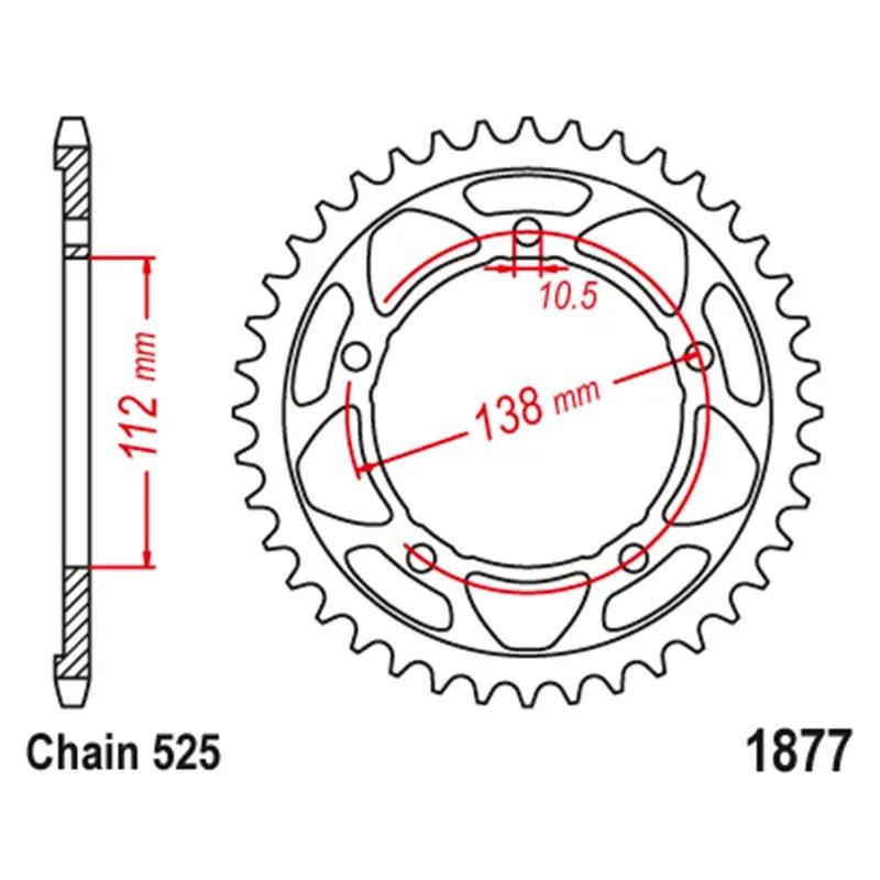 525 Motorcycle Front Rear Sprocket For Yamaha R1 YZF-R1 YZFR1 2015-2024 MT-09 MT09 21-24 XSR900 Tracer 900 GT