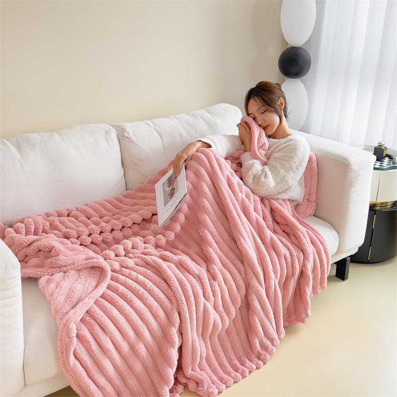 Blankets Bed Sheets Single Person Coral Fleece Air Conditioning Nap Covers Sofas Nap Times