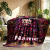 Custom Name Personalized Betty Boop Print Blanket, Home Decor, Bedroom, Sofa, Camping, Couch, Gifts for Birthday Christmas
