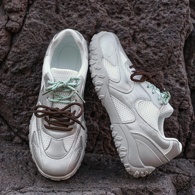 

Men s Casual Shoes with Flat Heels for Spring and Mesh Fabric Breathable and Lightweight Summer Low-top Round Toe Lace-up and 39