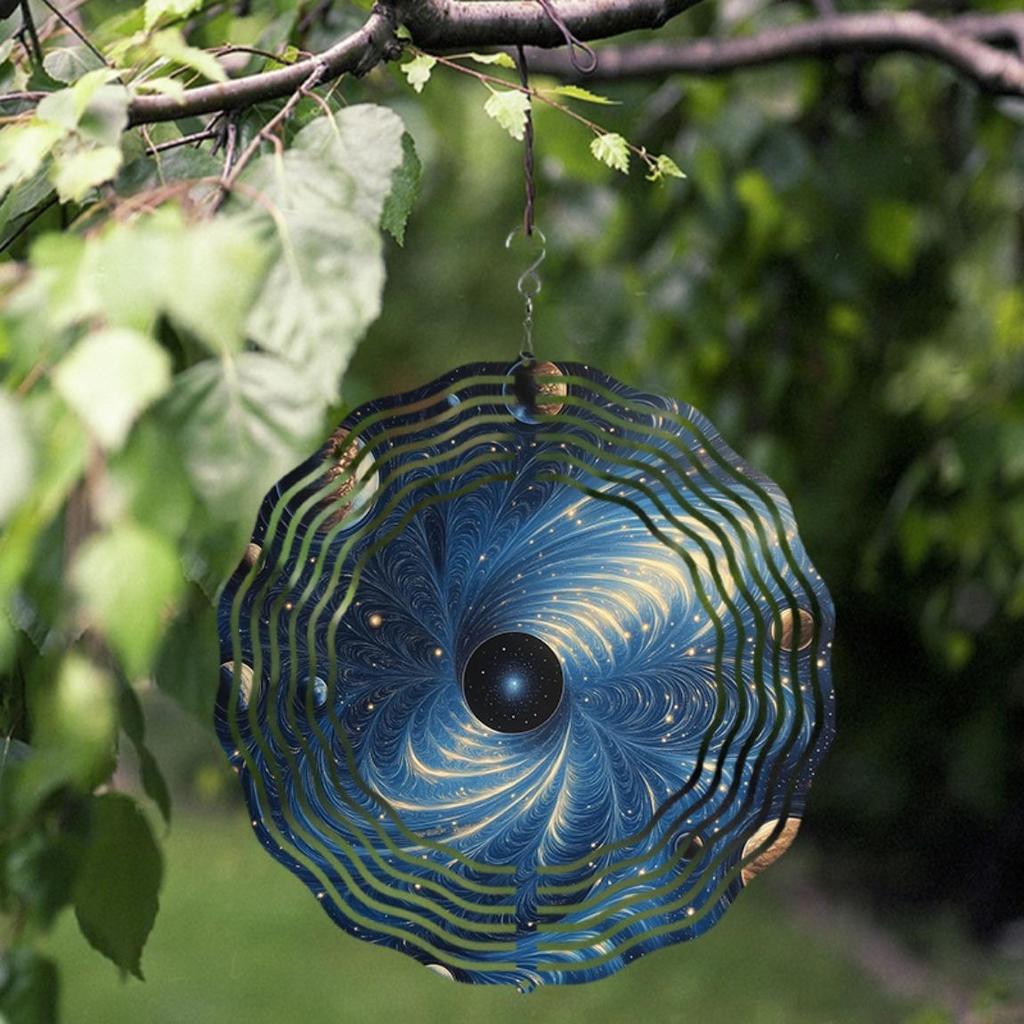 A Yin-Yang Themed Wind Spinner - a 3D Metal Wind Sculpture for Indoor And Outdoor Decoration, a Perfect Gift for Thanksgiving And Christmas