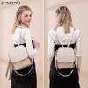 Rucksack Shoulder Mini 8 Large Oxford PU Beige [SUNLUTO] Women's Bag, Small, Cute, 3-Way Bag, Stylish, Simple, Pockets, Capacity, Backpack,