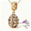 Hollow Locket Russian Egg Necklace New Chinese Style Openable Egg Pendant  Women