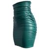 European & American Plus-Size Sexy Pleated PU Leather Skirt - Tight Hip, Short Ins Style for Women