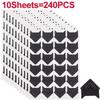24-480pcs Self Adhesive Picture Journal Photo Album Stickers Vintage Frame Corner Sticker DIY Kraft Paper for Scrapbooking Decor