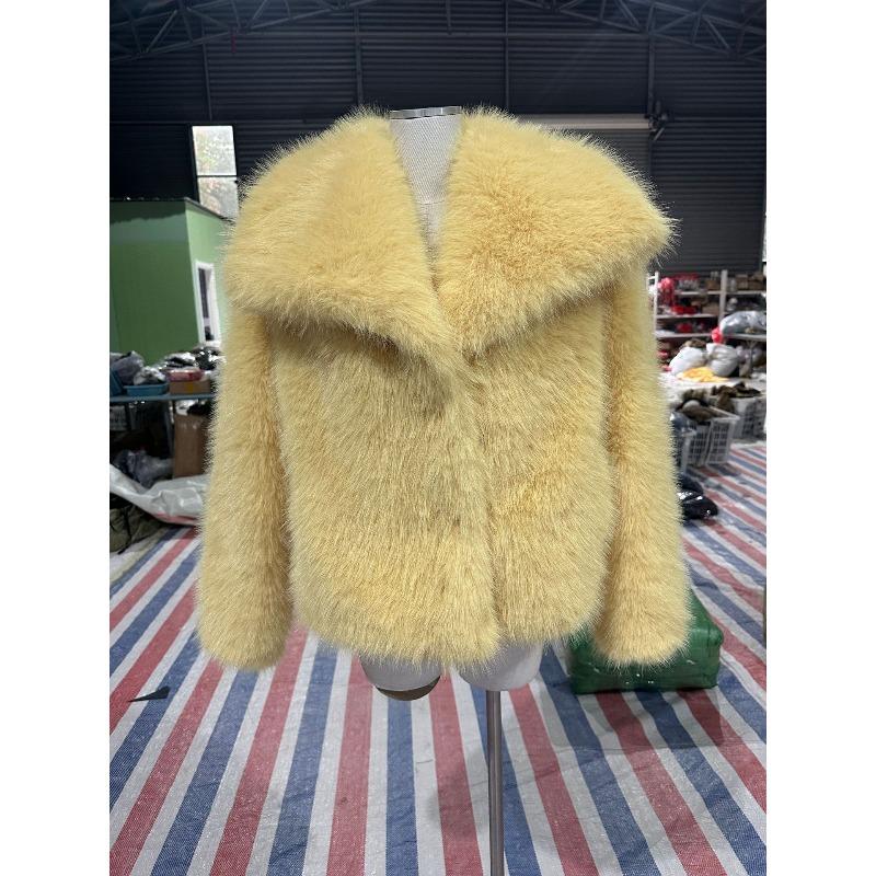 Lazy wind fox fur coat short autumn and winter artificial fur women's fur coat