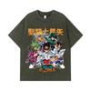275 GSM Washed T-shirts 100% Cotton Saint Seiya V1 Print Unisex Heavy Cotton T Shirt