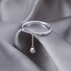 Adjustable Bean Chain Ring - Elegant Light Luxury Design