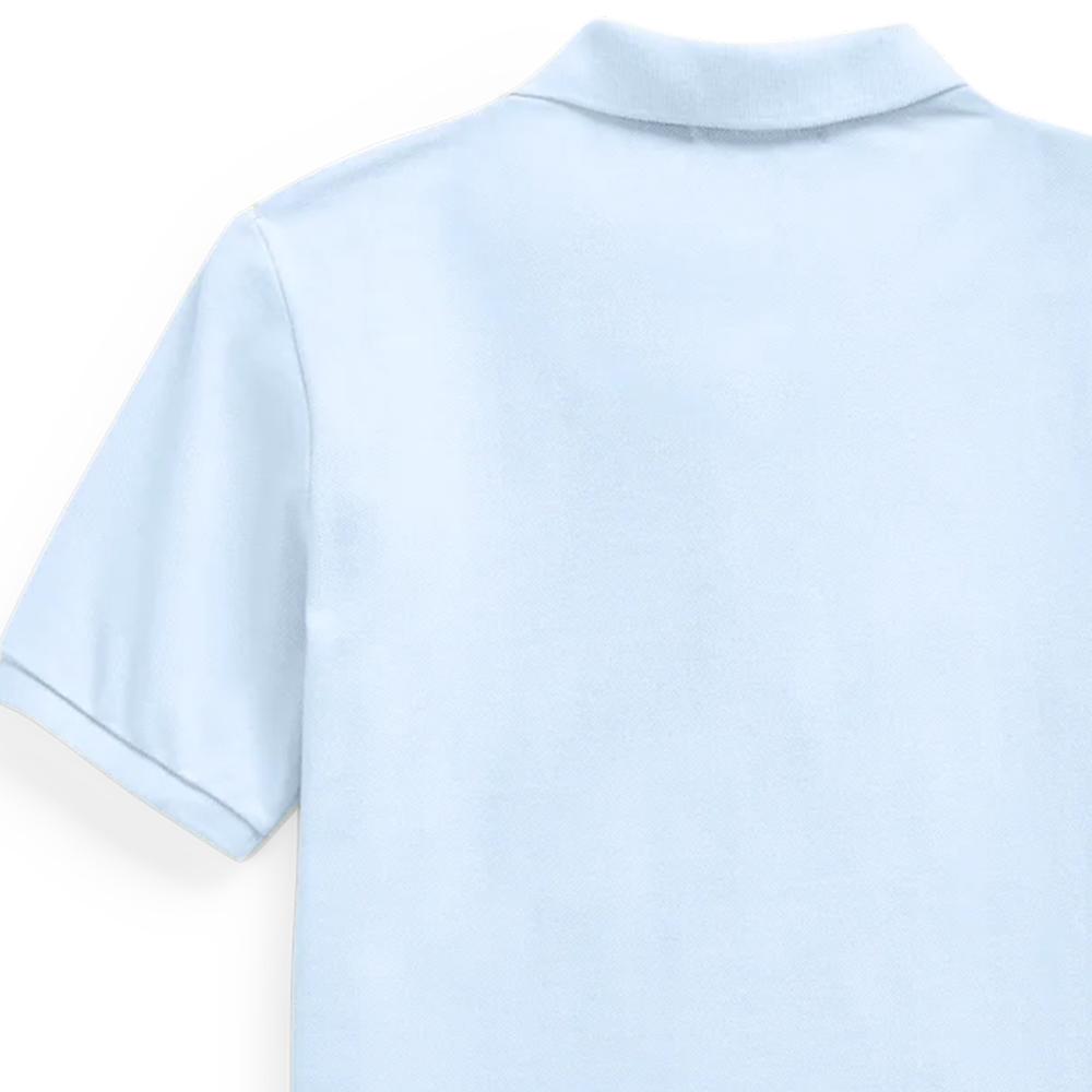 Polo Ralph Lauren Polo Shirt Ss24 Solid Color Small Pony Embroidery Straight Casual Short Sleeve Polo Kids Tops Work-Blue CWPOKNIYN820186-400