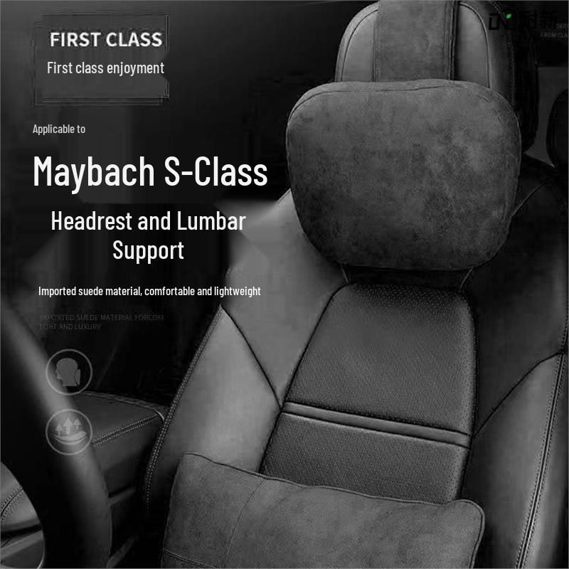 S-Class Maybach Universal All-Season Car Headrest Pair: Sport Seat Neck Protection