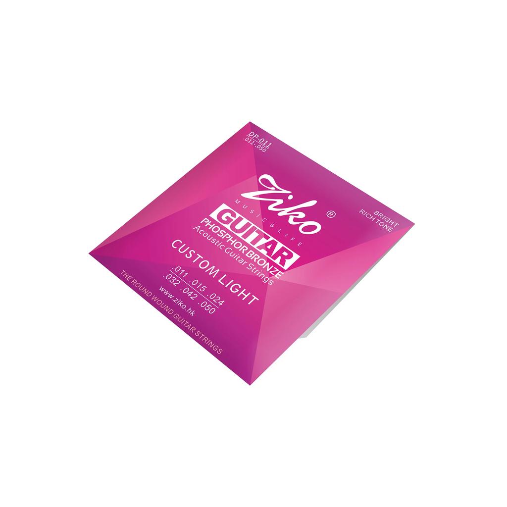 ZIKO Acoustic Guitar Strings High Quality Hexagonal Steel Core Phosphor Copper Wound Guitarra Strings Pro Guitar Accessories