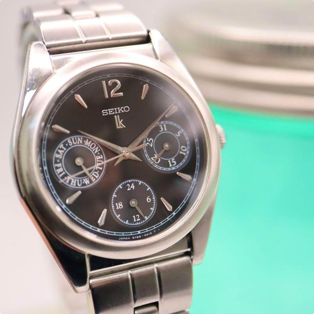 [USED] SEIKO Lucia Small Seconds Silver Round Women's Watch 1209