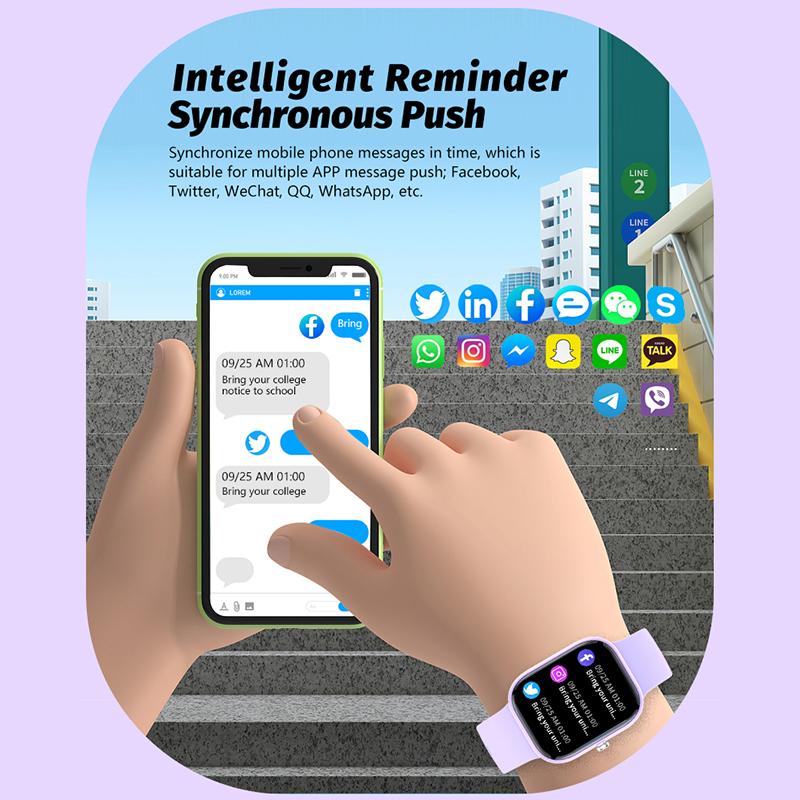 H97 IP68 Waterproof Music Player Heart Rate Sleep Monitor Children Smart Watch