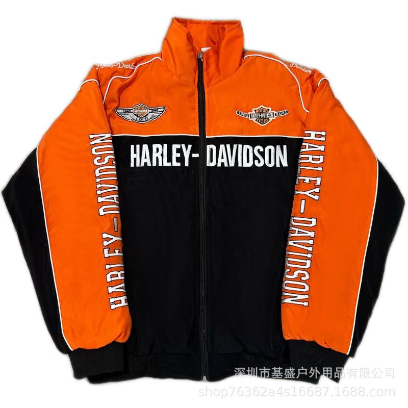 Vintage F1 Racing Embroidered Jacket Cotton Padded Motorcycle Riding Baseball Coat Unisex