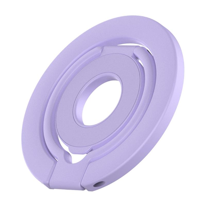 Folding Phone Grip Holder With Double Side Magnet Cellphone Stand For Multi Surfaces Mounting Finger Looped