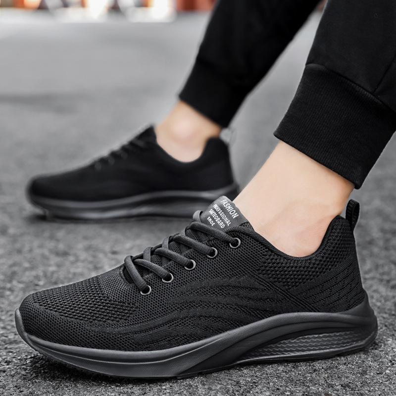 

Black mesh breathable large size men s shoes 2025 spring and summer mesh shoes sports shoes men s travel and leisure running shoes 45