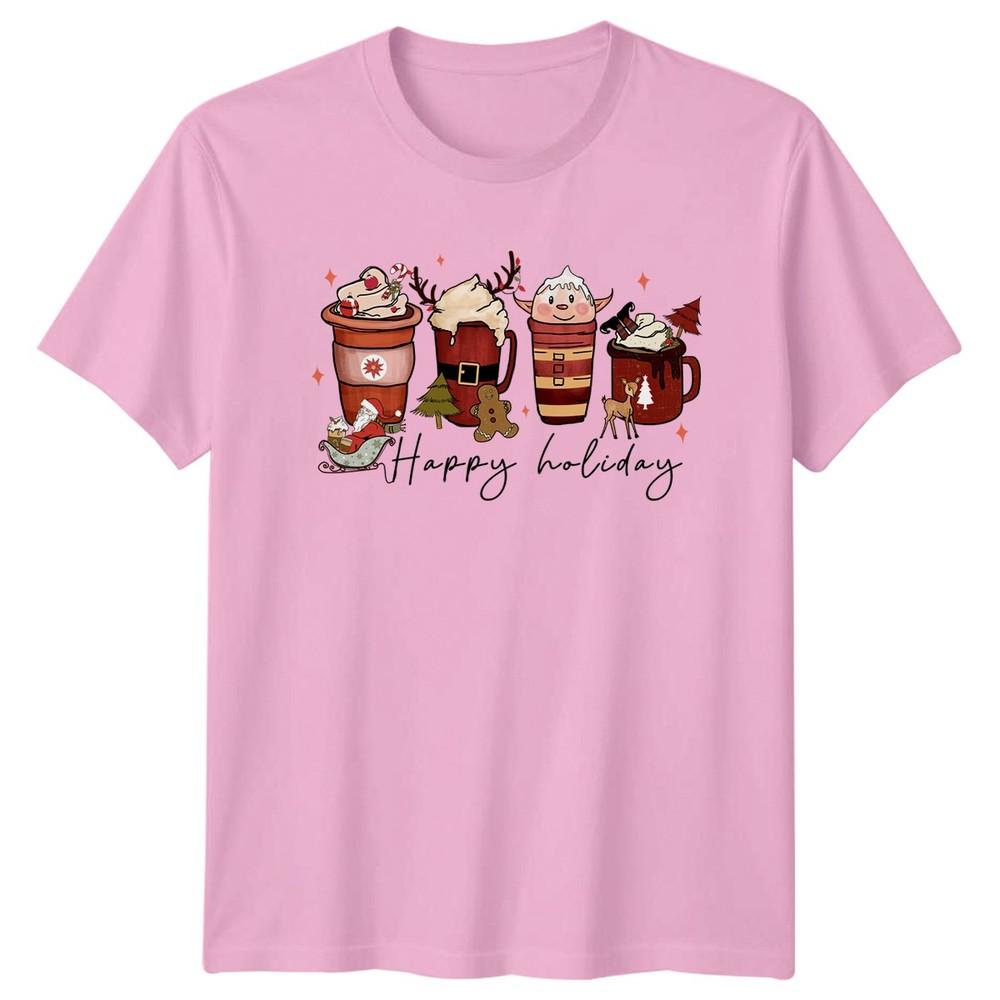 Happy Holiday Christmas Mugs Holiday Season Unisexs TShirt Unisexs Graphic Tee