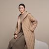 BOSIDENG Women's Goose Down Diamond Quilted Hooded Jacket