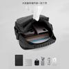New leather film simple men's shoulder bag casual sports bag men's solid color waterproof trendy bag messenger bag