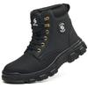 Men's Safety Shoes Anti-impact Steel Toe Puncture-resistant Kevlar Outdoor Construction Site Safety Boots Workshop Factory Work